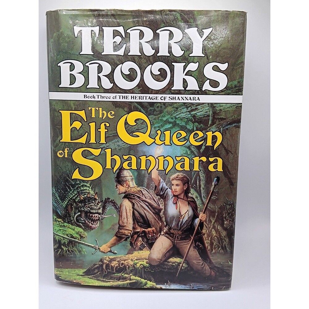 The Elf Queen of Shannara VTG 1st Edition 1st Printing by Terry Brooks 1992 HCDJ